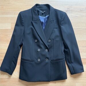 J Crew Black Double Breasted Blazer - Size 8P